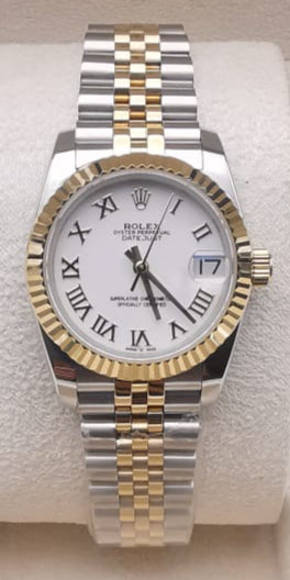 Rolex Datejust Roman white dial