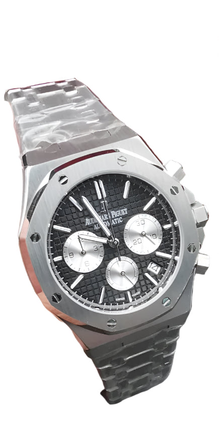 Audemars Piguet Royal Oak black on silver