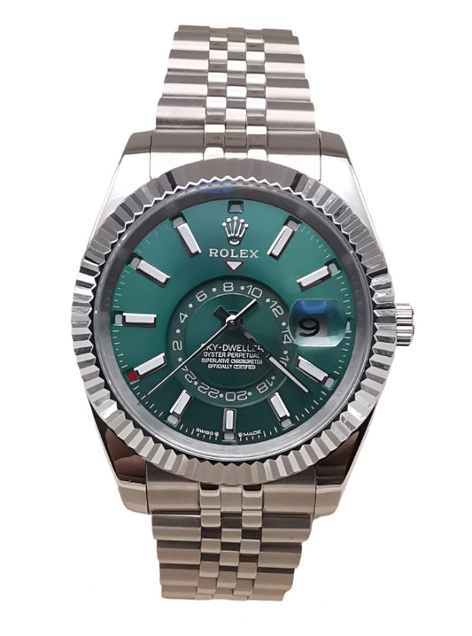 Rolex Skydweler green jubilee