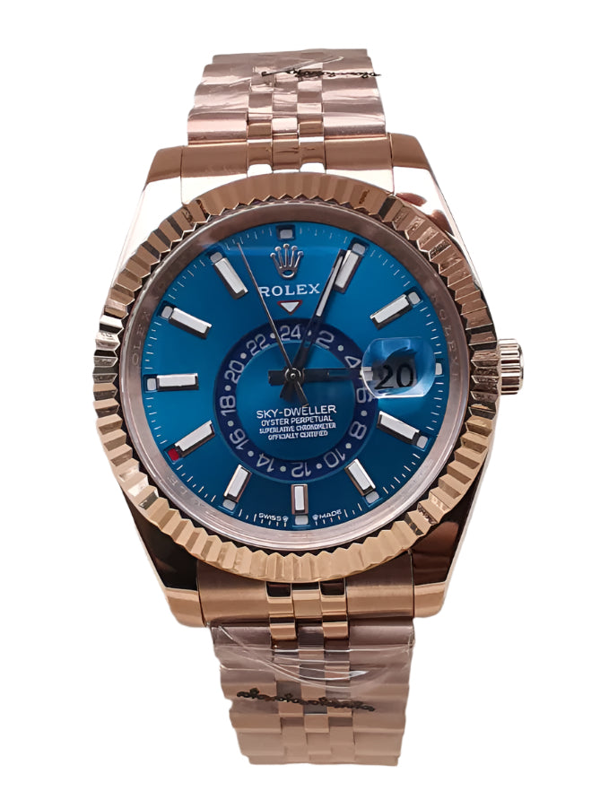 Rolex Skydweler Rose Deep blue