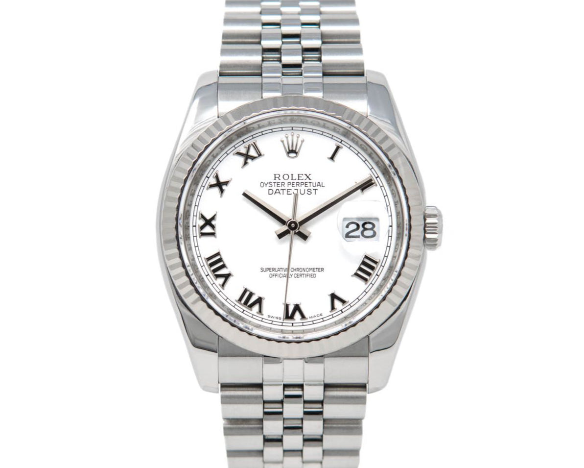 Rolex Datejust Roman silver