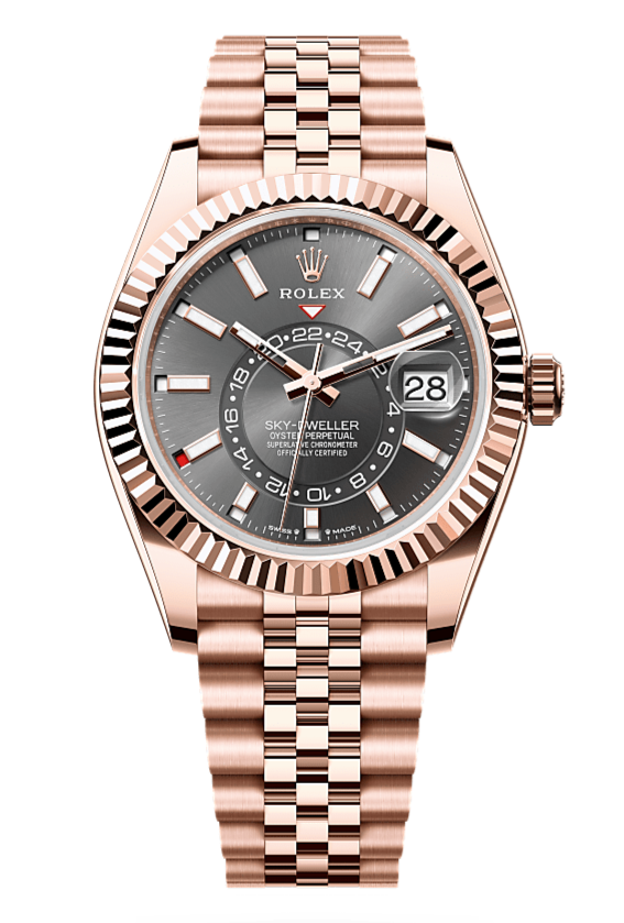 Rolex Skydweler Rose Gold Black dial
