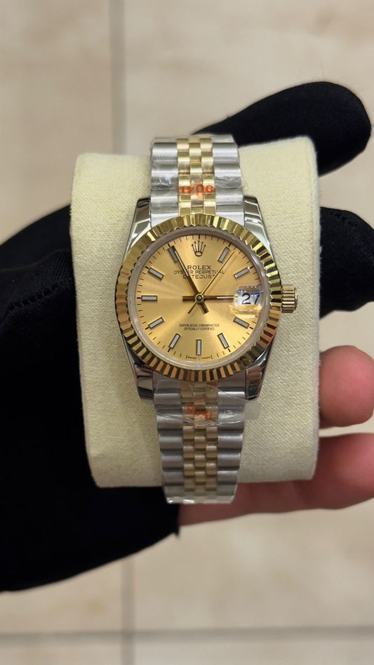 Rolex Datejust Gold  dial jubilee