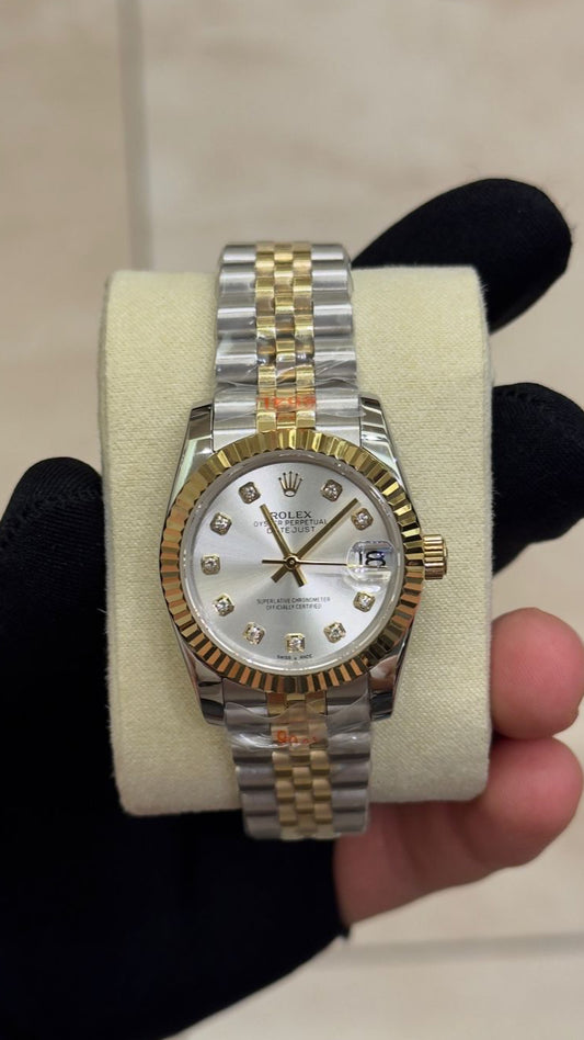 Rolex Datejust Gold diamonds