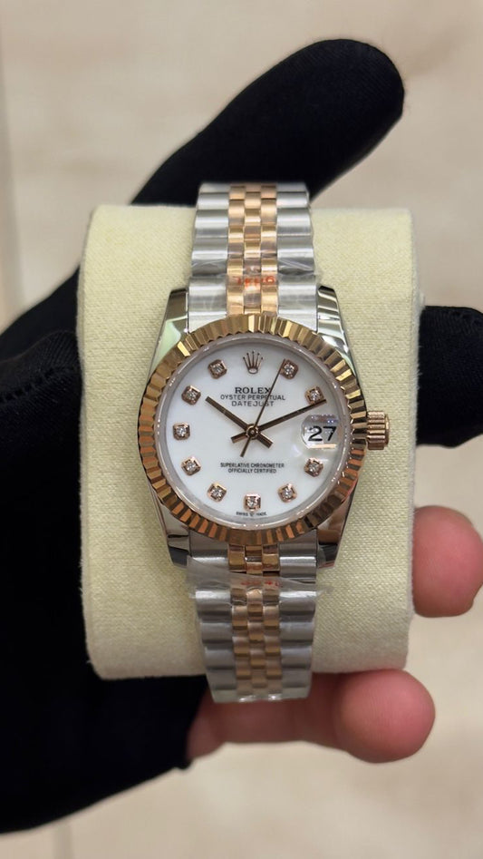 Rolex Datejust Rose Diamonds